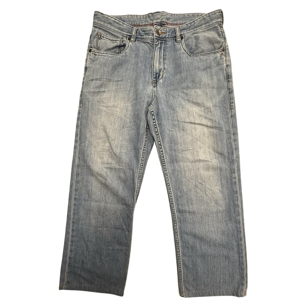 Tommy Bahama Men's 35x30 Blue Cayman Island Relaxed Light Wash Denim Jeans
